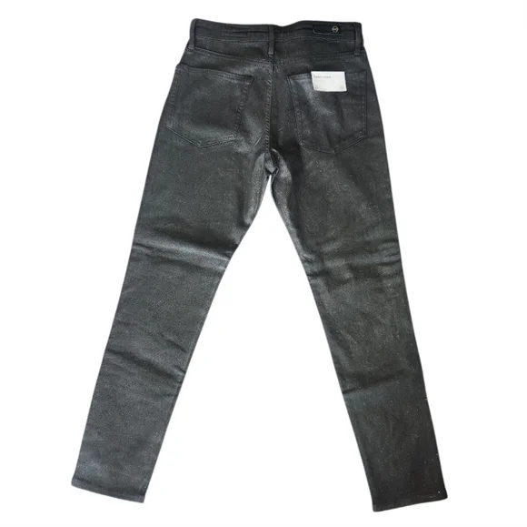 AG Adriano Goldschmied Charcoal High-Rise Skinny Jeans - Picture 7 of 9